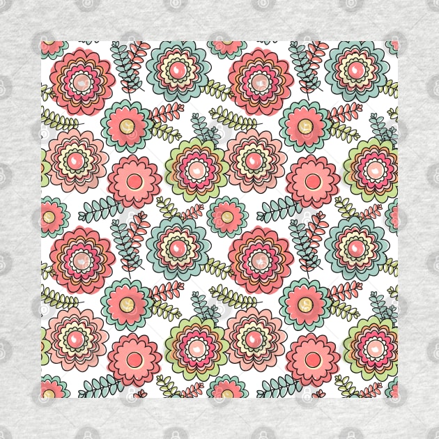 Ornate floral seamless texture by AnaMOMarques